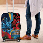Gold Coast Titans ANZAC Personalised Luggage Cover Lest We Forget Poppy Camo