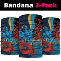 Gold Coast Titans ANZAC Personalised Neck Gaiter Lest We Forget Poppy Camo