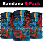 Gold Coast Titans ANZAC Personalised Neck Gaiter Lest We Forget Poppy Camo