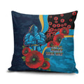 Gold Coast Titans ANZAC Personalised Pillow Cover Lest We Forget Poppy Camo