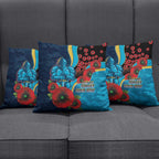 Gold Coast Titans ANZAC Personalised Pillow Cover Lest We Forget Poppy Camo
