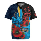 Gold Coast Titans ANZAC Personalised Rugby Jersey Lest We Forget Poppy Camo