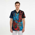 Gold Coast Titans ANZAC Personalised Scrub Top Lest We Forget Poppy Camo