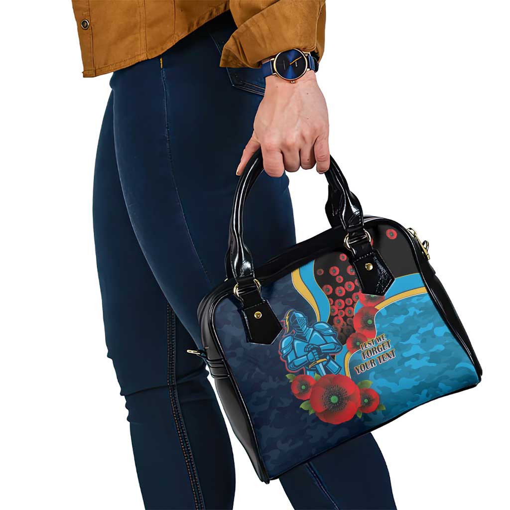 Gold Coast Titans ANZAC Personalised Shoulder Handbag Lest We Forget Poppy Camo