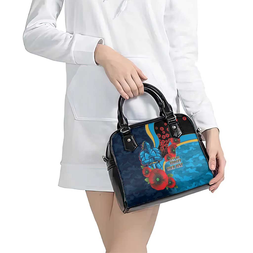 Gold Coast Titans ANZAC Personalised Shoulder Handbag Lest We Forget Poppy Camo
