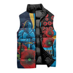Gold Coast Titans ANZAC Personalised Sleeveless Puffer Jacket Lest We Forget Poppy Camo