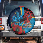 Gold Coast Titans ANZAC Personalised Spare Tire Cover Lest We Forget Poppy Camo