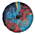 Gold Coast Titans ANZAC Personalised Spare Tire Cover Lest We Forget Poppy Camo