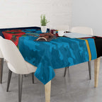 Gold Coast Titans ANZAC Personalised Tablecloth Lest We Forget Poppy Camo