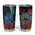 Gold Coast Titans ANZAC Personalised Tumbler Cup Lest We Forget Poppy Camo
