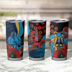 Gold Coast Titans ANZAC Personalised Tumbler Cup Lest We Forget Poppy Camo