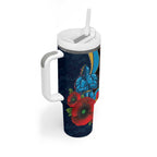 Gold Coast Titans ANZAC Personalised Tumbler With Handle Lest We Forget Poppy Camo