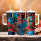 Gold Coast Titans ANZAC Personalised Tumbler With Handle Lest We Forget Poppy Camo