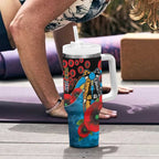 Gold Coast Titans ANZAC Personalised Tumbler With Handle Lest We Forget Poppy Camo
