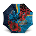 Gold Coast Titans ANZAC Personalised Umbrella Lest We Forget Poppy Camo
