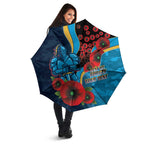 Gold Coast Titans ANZAC Personalised Umbrella Lest We Forget Poppy Camo