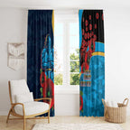 Gold Coast Titans ANZAC Personalised Window Curtain Lest We Forget Poppy Camo