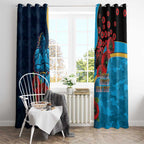 Gold Coast Titans ANZAC Personalised Window Curtain Lest We Forget Poppy Camo