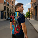 Gold Coast Titans ANZAC Personalised Zipper Polo Shirt Lest We Forget Poppy Camo