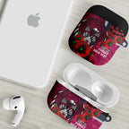 Manly Warringah Sea Eagles ANZAC Personalised AirPods Case Lest We Forget Poppy Camo