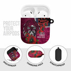 Manly Warringah Sea Eagles ANZAC Personalised AirPods Case Lest We Forget Poppy Camo