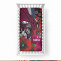 Manly Warringah Sea Eagles ANZAC Personalised Baby Bed Cover Lest We Forget Poppy Camo