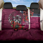 Manly Warringah Sea Eagles ANZAC Personalised Back Car Seat Cover Lest We Forget Poppy Camo