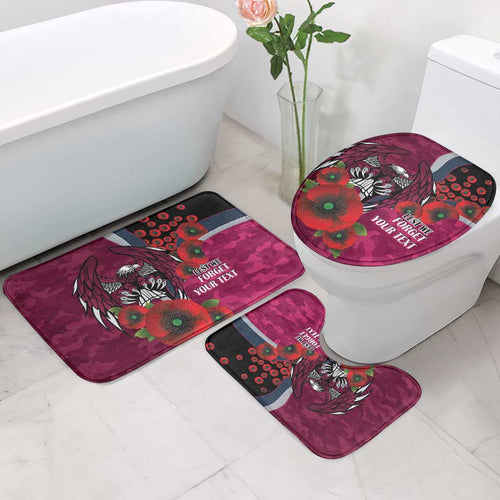 Manly Warringah Sea Eagles ANZAC Personalised Bathroom Set Lest We Forget Poppy Camo