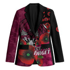 Manly Warringah Sea Eagles ANZAC Personalised Blazer Lest We Forget Poppy Camo