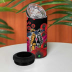 Manly Warringah Sea Eagles ANZAC Personalised 4 in 1 Can Cooler Tumbler Lest We Forget Poppy Camo