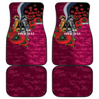 Manly Warringah Sea Eagles ANZAC Personalised Car Mats Lest We Forget Poppy Camo