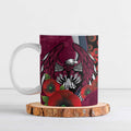 Manly Warringah Sea Eagles ANZAC Personalised Ceramic Mug Lest We Forget Poppy Camo