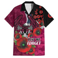Manly Warringah Sea Eagles ANZAC Personalised Family Matching Summer Maxi Dress and Hawaiian Shirt Lest We Forget Poppy Camo