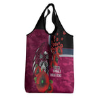 Manly Warringah Sea Eagles ANZAC Personalised Grocery Bag Lest We Forget Poppy Camo