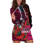 Manly Warringah Sea Eagles ANZAC Personalised Hoodie Dress Lest We Forget Poppy Camo
