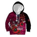 Manly Warringah Sea Eagles ANZAC Personalised Kid Hoodie Lest We Forget Poppy Camo