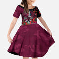 Manly Warringah Sea Eagles ANZAC Personalised Kid Short Sleeve Dress Lest We Forget Poppy Camo