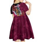 Manly Warringah Sea Eagles ANZAC Personalised Kid Short Sleeve Dress Lest We Forget Poppy Camo