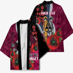 Manly Warringah Sea Eagles ANZAC Personalised Kimono Lest We Forget Poppy Camo