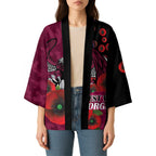 Manly Warringah Sea Eagles ANZAC Personalised Kimono Lest We Forget Poppy Camo