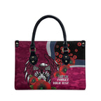 Manly Warringah Sea Eagles ANZAC Personalised Leather Bag Lest We Forget Poppy Camo