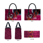Manly Warringah Sea Eagles ANZAC Personalised Leather Bag Lest We Forget Poppy Camo