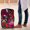 Manly Warringah Sea Eagles ANZAC Personalised Luggage Cover Lest We Forget Poppy Camo