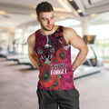 Manly Warringah Sea Eagles ANZAC Personalised Men Tank Top Lest We Forget Poppy Camo