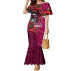 Manly Warringah Sea Eagles ANZAC Personalised Mermaid Dress Lest We Forget Poppy Camo