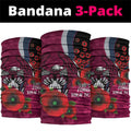Manly Warringah Sea Eagles ANZAC Personalised Neck Gaiter Lest We Forget Poppy Camo
