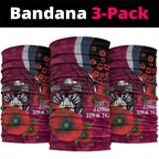 Manly Warringah Sea Eagles ANZAC Personalised Neck Gaiter Lest We Forget Poppy Camo