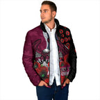 Manly Warringah Sea Eagles ANZAC Personalised Padded Jacket Lest We Forget Poppy Camo