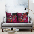 Manly Warringah Sea Eagles ANZAC Personalised Pillow Cover Lest We Forget Poppy Camo