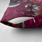 Manly Warringah Sea Eagles ANZAC Personalised Pillow Cover Lest We Forget Poppy Camo